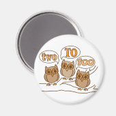 Zwei bis zu magnet (Vorderseite/Rückseite)