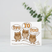 Zwei bis zu postkarte (Stehend Vorderseite)