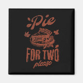 Zwei bitte Erntedank Schwangerschaft ankündigen Magnet (Vorne)