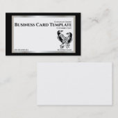 Zwei Black Birds Logo Raven  Visitenkarte (Vorne/Hinten)