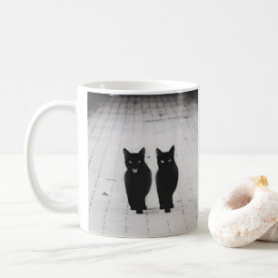 Zwei Black Cats Classic Coffee Tasse