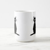 Zwei Black Cats Design-Tasse Kaffeetasse (Mittel)