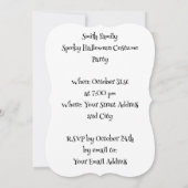 Zwei Black Cats Halloween-Party Einladung (Rückseite)