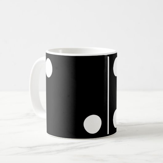 Zwei Black Domino Tasse (Vorderseite Links)