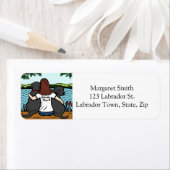 Zwei Black Labradors Mama Lange Rücksendeadresse (Insitu)