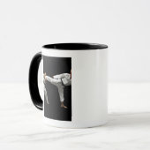 Zwei Blackbelts, das 2 Sparring ist Tasse (Vorderseite Links)