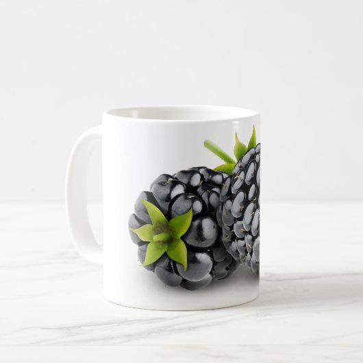 Zwei BlackBerry Kaffeetasse (Vorderseite Links)
