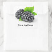 Zwei BlackBerry Quadratischer Aufkleber (Tasche)