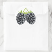 Zwei BlackBerry Runder Aufkleber (Tasche)