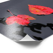 Zwei Blätter, die nirgendwo hingehen Fotodruck (Ecke)