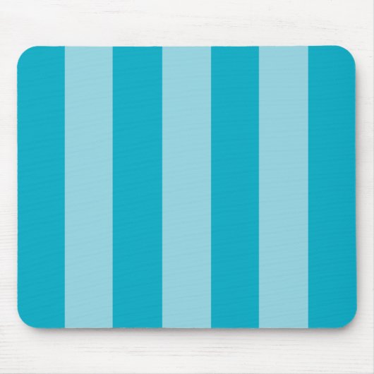 Zwei blaue Farbtöne gestreift  Mousepad (Vorne)