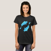 Zwei blaue Fische T-Shirt (Vorne ganz)
