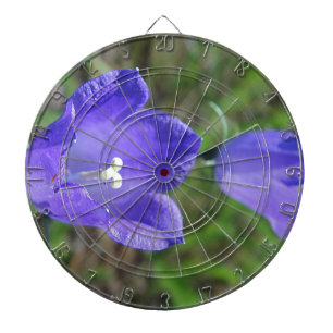 Zwei blaue Glockenblumen Dartscheibe