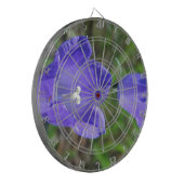 Zwei blaue Glockenblumen Dartscheibe (Vorderseite Links)