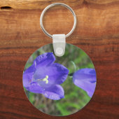 Zwei blaue Glockenblumen Schlüsselanhänger (Vorderseite)