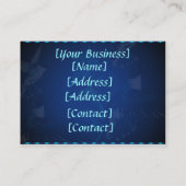 Zwei blaue Kolibri-Visitenkarte Visitenkarte (Rückseite)