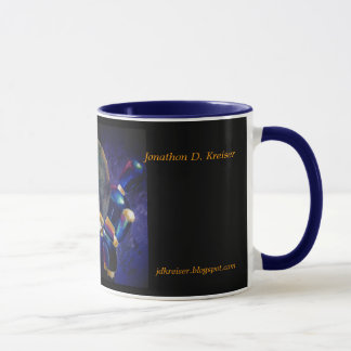 Zwei blaue Männer Tasse