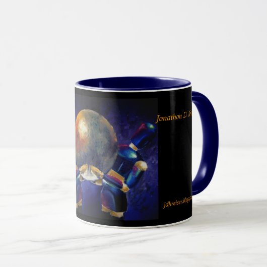 Zwei blaue Männer Tasse (VorderseiteRechts)