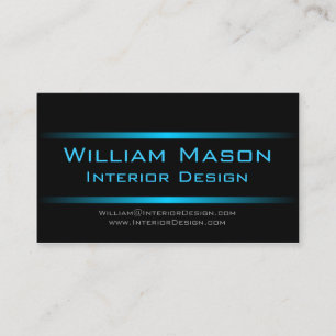 Zwei blaue Streifen-berufliche Geschäfts-Karte Visitenkarte