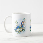 Zwei Blaue Vögel Kaffeetasse (Links)