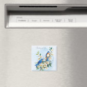 Zwei Blaue Vögel Magnet (In Situ (Geschirrspüler))