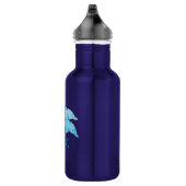 Zwei blaues Bottlenose-Delphin-Herausspringen des Trinkflasche (Rechts)