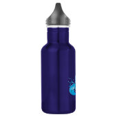 Zwei blaues Bottlenose-Delphin-Herausspringen des Trinkflasche (Links)