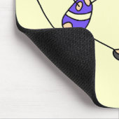 Zwei blonde Mädchengymnast-T-Shirts und Geschenke Mousepad (Ecke)