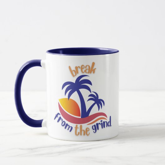 Zwei Blue Palms BFTG Kaffee Tasse (Links)