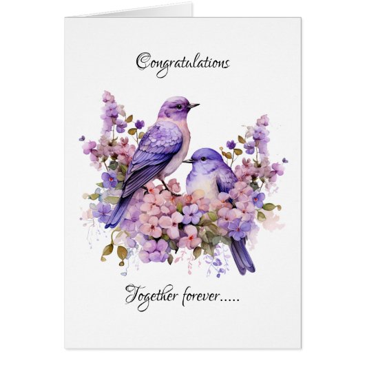 Zwei Bluebirds Liebe Hochzeit (Vorne)