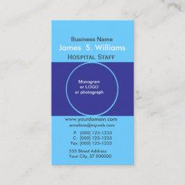 Zwei Blues-einzigartiger Geschäfts-tief blauer Visitenkarte