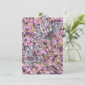 Zwei Blume Dankeskarte (Stehend Vorderseite)