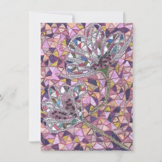 Zwei Blume Dankeskarte (Vorderseite)