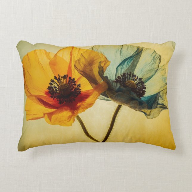 Zwei Blume Dekokissen (Vorderseite)