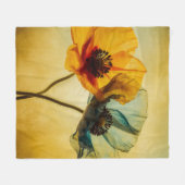 Zwei Blume Fleecedecke (Vorderseite (Horizontal))