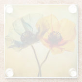 Zwei Blume Glasuntersetzer (Rückseite)