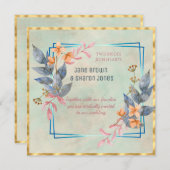 Zwei Blume in Lesbian Einladung (Vorne/Hinten)