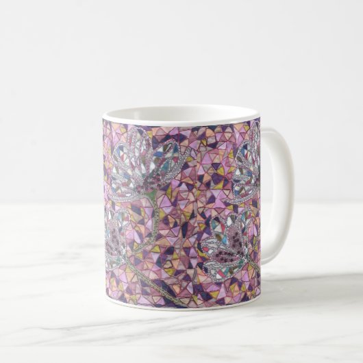 Zwei Blume Kaffeetasse (VorderseiteRechts)
