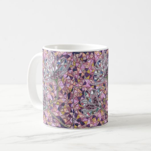 Zwei Blume Kaffeetasse (Vorderseite Links)