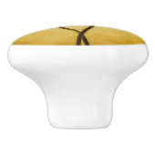 Zwei Blume Keramikknauf (Seitenansicht)