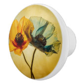 Zwei Blume Keramikknauf (Rechts)