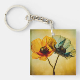 Zwei Blume Schlüsselanhänger