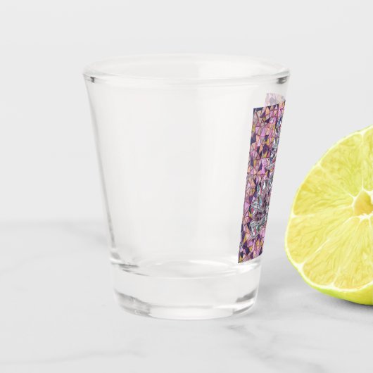 Zwei Blume Schnapsglas (Links)