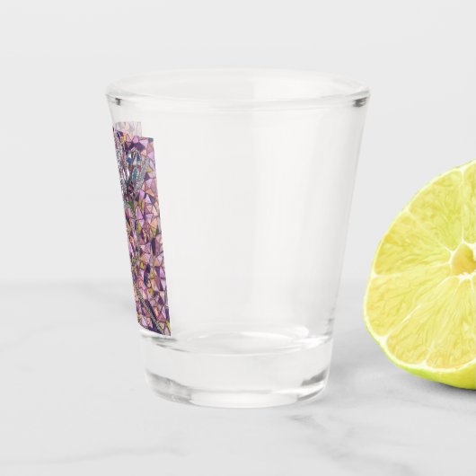 Zwei Blume Schnapsglas (Rechts)