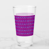 Zwei Blumen Becherblumen Glas (Rückseite)