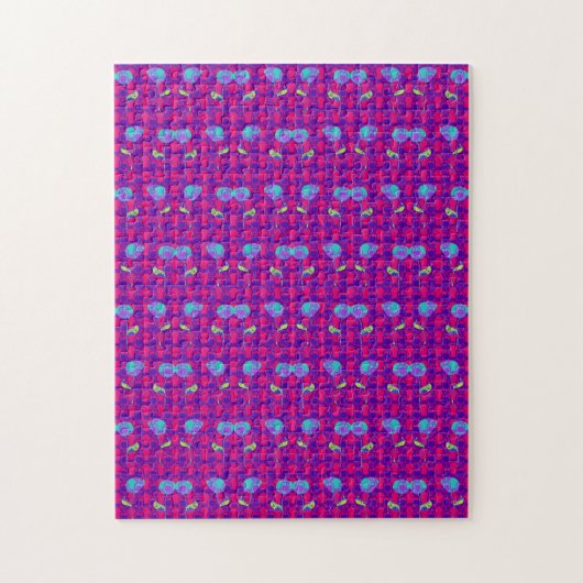 Zwei Blumen Becherblumen Puzzle (Vertikal)
