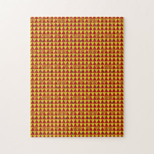 Zwei Blumen Dreiecke Puzzle