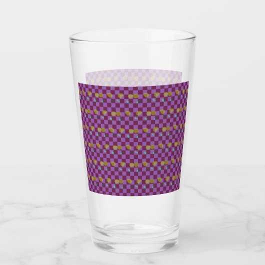 Zwei Blumen Quadrate Glas (Vorderseite)