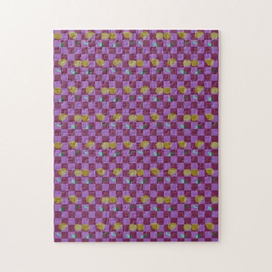 Zwei Blumen Quadrate Puzzle (Vertikal)