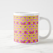 Zwei Blumen Rosen Jumbo-Tasse (Rechts)